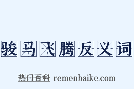 骏马飞腾反义词是什么意思的图片